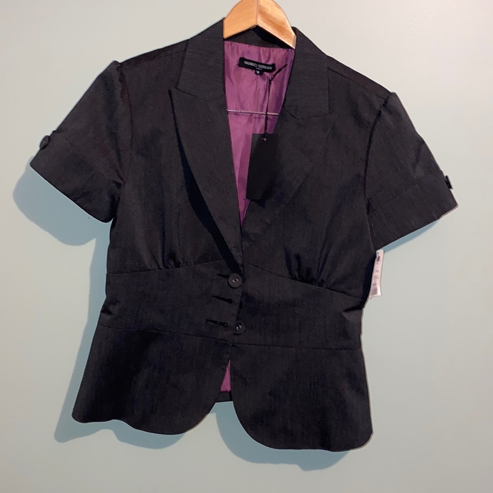 Mario Serrani Italy Blazer Jacket Short Sleeve